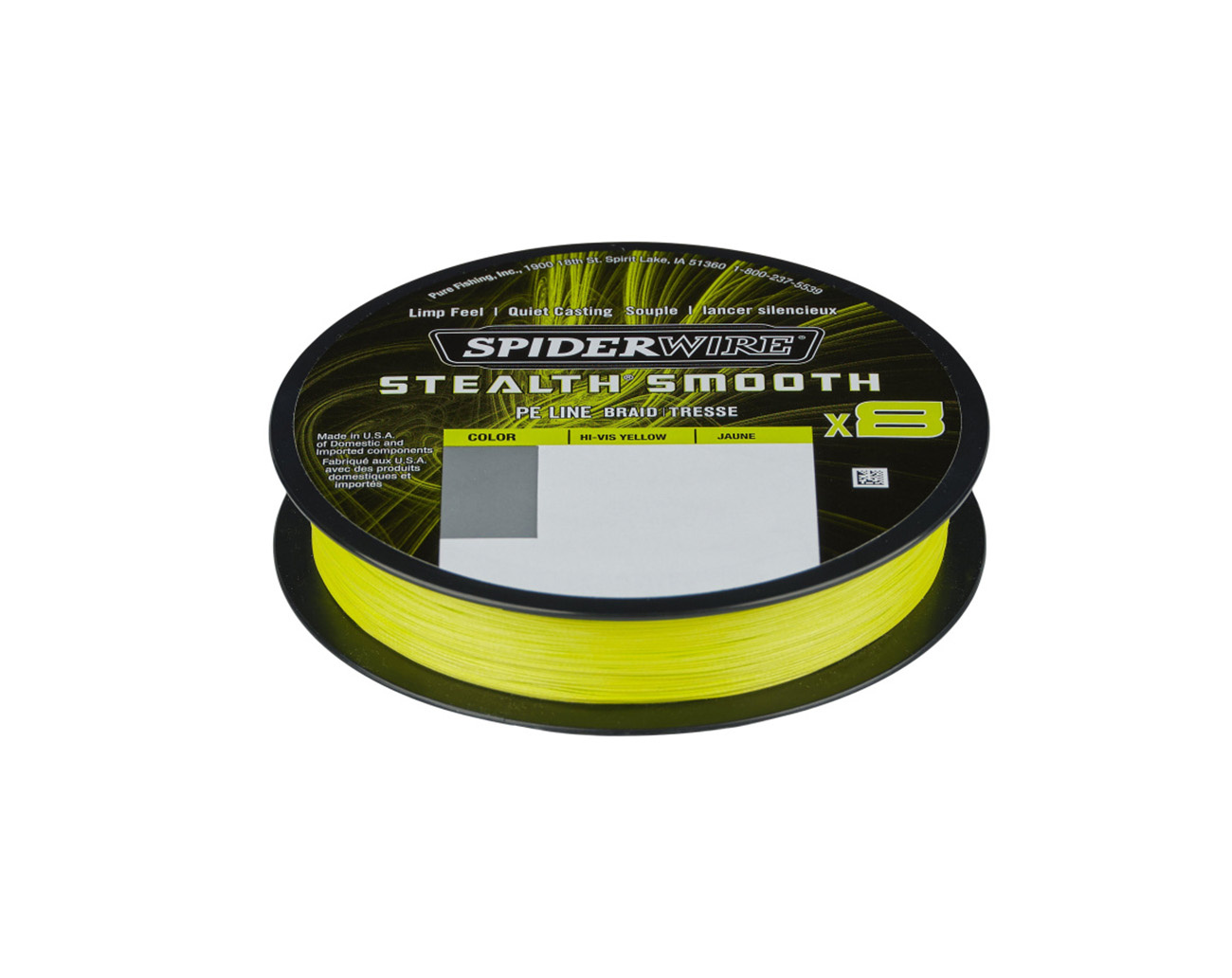 SpiderWire Stealth Smooth 8 Hi-Vis Yellow